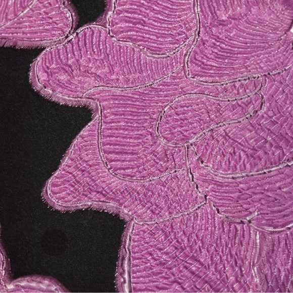 ML Monique Lhuillier Elle Metallic Strapless Jacquard A-Line Midi Cocktail Dress - Picture 13 of 15